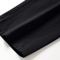 Muške hlače Pocket Festival pantalone pantalone dugme Zip ravne teretne pantalone crne l