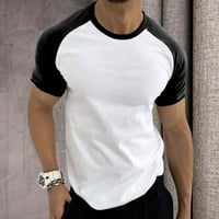 Muška opuštena fit majica kratkih rukava Muške teške pamučne majice majica Muška majica majica Muške