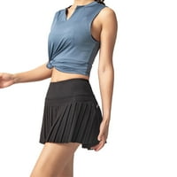 Ženska djevojka Visoko struka naglim teniskim suklicama Skirt A-line klizače suknje s kratkim hlačama