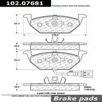 -Parts zamena za 1999.- Volkswagen Golf prednji disk kočni disk za Volkswagen Golf