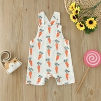 Rovga Kids Girls Girls Baby Toddler BodySuits Print bez rukava Rodper BodySuits Kombinezonska odjeća