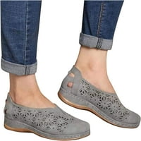 Ljetne modne udobne sandale za žene klizanje otvorenih nožnih prstiju, izdubljeni prozračne pojedinačne cipele