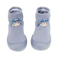 Yinguo elastične crtane čarape prve neklizne operne cipele Walkers Toddler Baby Cipele Plave 24