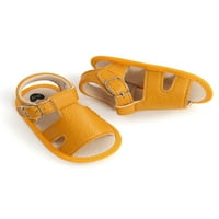 Tenmi Baby Girls Sandale Prvi šetači Ljetna cipela izdubljena ravna sandala gumene jedinice casual cipele