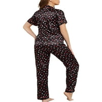 Luxplum ženska noćna svilena odjeća satenske pidžame setovi labav salon set kućna odjeća noćna odjeća
