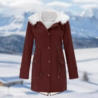 Advoicd i Leopard jakna Ženski topli zadebljani kaput plus size tople trendi zimske jakne za žene plus
