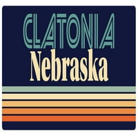 Clatonia Nebraska vinilna naljepnica za naljepnicu Retro dizajn