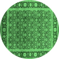Ahgly Company u zatvorenom okruglu Oriental Emerald Zelene tradicionalne prostirke, 5 'Round