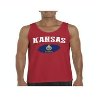 Muški tenkovi za muškarce - Kansas Flag