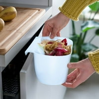 Auuffangschale za Küchenabfälle zum Einhängen - 2er set Mülleimer Abfall Behälter für Bio Müll KüchenabFalleimer