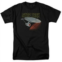 TREVCO STAR TREK-RETRO ENTERPRISE - Odrasli kratkih rukava 18- TEE - svijetlo plava - ekstra