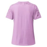 Gacuw košulje za žene Bluze s kratkim rukavima The Regularni fit pulover vrhovi majice Majice Solid
