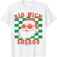 Retro Groovy Big Nick Santa Energy Christmas Xmas Majica