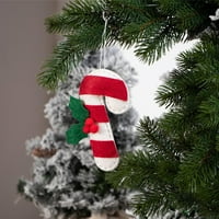 Božićni ukrasi ulov za oči Otporna na habanje Netkana tkanina protiv bleda vešanja Candy Cane ukrasi za dom