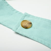 Ženske hlače Čišćenje Žene Casual Boho Print Pocket ROMPER LONG reprezentativni remen gumb Povrat