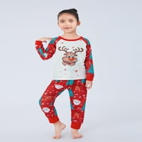 Goowrom Family Božićni pidžami Podudarni setovi Xmas Usklađivanje PJS za odrasle djeca za odmor Xmas Porodični set za spavanje