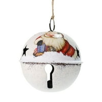 Božićno kovano željezo zvono božićno drvo santa claus snjegović viseći zvona Jingle privjesak za zabavu