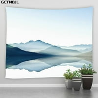 Pejzažni krajolik Tapiserija zid viseći mastilo slikanje pogled na planinu Dnevna soba spavaća soba