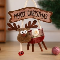 Handeo Božićni viseći ukrasi crtani dizajn slatke santa claus lutke Foto rekvizitima lijepo uređenje doma