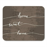 Citat Sweet Home Light Lighting Family Riječ Hipster Tekst Sažetak MousePad Mouse Pad Mouse Mat