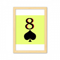 Mir Spade Poker Dekorativni drveni slikarski ukras Naslovnica Okvir slike A4