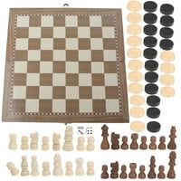 U šahovskom setu, šahovska ploča, sklopiva šahovska ploča, za djecu koji putuju van odraslih