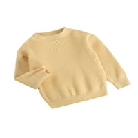 Dečiji dečji dečji dečki dečaci Crochet džemperi, dugih rukava pulover pulover, topla od 0-6T