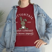 Porodično slovop LLC Cottontail Candy Company Easter Women Majica, Uskršnja porodična majica, Uskršnja majica, Leopard Bunny košulja, Uskrsni grafički tee
