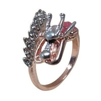Ženski zmajski pozlaćeni prsten nakit za angažovanje prstena za angažman veličina 5-10