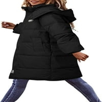 Dabuliu Žene Ležerni kaput dolje Pamuk podstavljeni jakne s kapuljačom sa kapuljačom patentne patentne