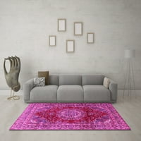 Ahgly Company Tord Square Medaljon Pink Tradicionalni prostirke, 8 'kvadrat