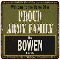 Bowen ponosna vojska Porodični znak Poklon metalni znak 108120023370