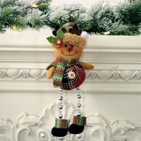 Hyda lijepa dugačka noga snjegović viseći dekor božićne stil ekološki prihvatljive tkanine viseći dekor lutke za dom