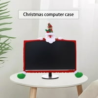 Banghong božićni kompjuterski monitor granični poklopac TV monitor Poklopac elastičnog prenosnog računala za računaru za Xmas Home Office Computer Decoration