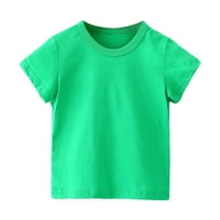 Baby Girl Romper, Ljetni klirens Toddler Baby Boys Girl Udobne čvrste boje kratkog rukava majica