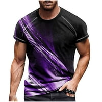 Auroural Man Odjeća za uklanjanje muškaraca Ležeran okrugli vrat 3D digitalni ispis Pulover fitness sportske kratke hlače rukave b bluza
