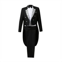 Kompleti za vježbanje za muškarce Muška haljina Tuxedo odijelo za performanse odjeću magičarske performanse odjeću četverodijelno odijelo