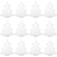 Clear Plastic Fileble Cinglight Ornement Ornament Božićno oblikovanje drveća DIY plastična kugla Christmas