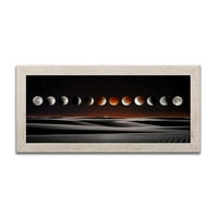Gango Domaći dekor Horizontalni krvni mjesec Eclipse od Dale O'Dell; Jedan od 18x8in nevoljenim uokvirenim