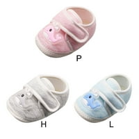 Baby Boy Girl Cartoon Crtani uzorak Ležerne prilike pamučne cipele za cipele Striped Soft Sole cipele