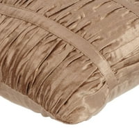 Jastučri sa zatvaračima sa zatvaračima, biserni bež sakupljeni jastuk uzorak tkanine navlake na poklopcu