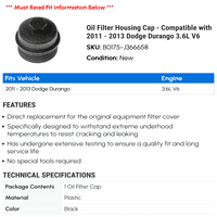 Kućište filtra za ulje - kompatibilan sa - Dodge Durango 3.6L V 2012