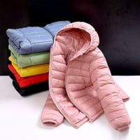 4-11T Dječaci Djevojke Zimska puffer jakna za smajke lagane kapuljače Vjetrootporna topla gorja odjeća