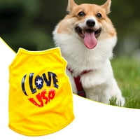 Vest za kućne ljubimce Visoka elastičnost okrugli vrat - živahna boja odjeća za pse Slatka košulja od