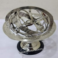 Nautičko uređeno mesingane tabletop armilarna sfera globusa sa bazom
