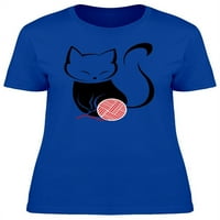 Mačka karikatura sa majicama navoja Žene -Image by Shutterstock, Ženska velika