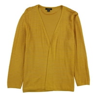 Alfani Womens Teksturirani rukav džemper sa rukavima, žuti, veliki