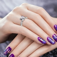 Lowrofile prstenovi za žene Djevojke vole srce cirkonijski dijamantni angažman vjenčani prsten za prsten
