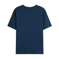 Leesechin Muška majica Clearence Casual Trendy Okrugli vrat Pulover Print Odjeća s kratkim rukavima