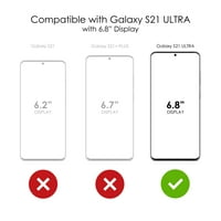 Distinconknk Clear Shootofofoff Hybrid futrola za Galaxy S ultra 5g - TPU branik akrilni zaštitni ekran